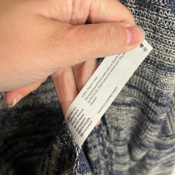 Eileen Fisher Organic Linen gray sweater Cardigan Grey Size small - Picture 7 of 11